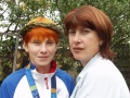 Евгения Трушникова, чемпионка XII Паралимпийских игр в беге на 200 метров, с матерью Мариной  Трушниковой.