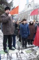 Несанкционированный митинг пенсионеров, протестующих против замены льгот денежными выплатами. Валерий Рашкин, депутат госдумы. 