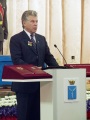 На торжественной церемонии вступления в должность губернатора Саратовской области Павла Ипатова. 
