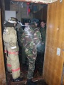 Пожар в четырехэтажном доме на проспекте Кирова, 50. 
