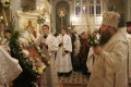 Епископ Саратовский и Вольский Лонгин(справа). Рождественская служба, Троицкий собор.
