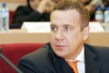 Первое заседание Гордумы, которое не состоялось из-за отсутствия кворума. Депутат Гордумы Олег Грищенко.
