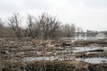 Весенний паводок, заторы на реке, Аткарский район.