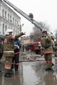 Пожар квартире дома на углу улиц Горького и Яблочкова. 