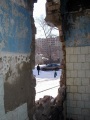 Ветхое жилье. Обвалившаяся стена, улица Азина 29.
