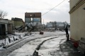 На месте взрыва  здания бывшего маслозавода, пересечение улиц Зарубина и Астраханской. 