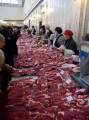 Торговля мясом. Крытый рынок, Саратов.
