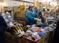 Торговля рыбой. Крытый рынок, Саратов.