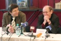 ТЮЗ имени Киселева, пресс-конференция. Слева направо: Григорий Цинман, Юрий Ошеров.