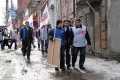 Пикет против строительства мормонской церкви провели активисты "Молодой гвардии". Улица Гоголя, Саратов.  