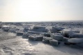 Ледяные торосы. Река Волга, Вольск.