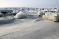 Ледяные торосы. Река Волга, Вольск.