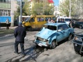 Столкновение "шестерки" с маршрутной "ГАЗелью", улица Новоузенская, Саратов. 