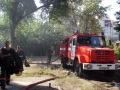 Пожар в частном секторе, расположенном в квартале Чернышевского-2-я Садовая-Серова-Новоузенская. 