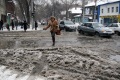 Прорыв водопровода. Улица Кутякова, Саратов.