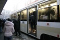 Новые трамвай на улицах Саратова.