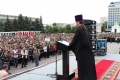 Митинг, посвященный событиям в Южной Осетии. Театральная площадь, Саратов.