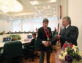 Губернатор Павел Ипатов на торжественном приёме членов паралимпийской сборной Саратовской области.
