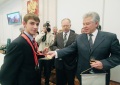 Губернатор Павел Ипатов на торжественном приёме членов паралимпийской сборной Саратовской области.
