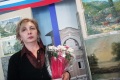 На выставке работ художников Республики Южная Осетия из экспозиции художественной галереи Цхинвала, уцелевшие во время грузинской агрессии.
