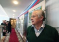 На выставке работ художников Республики Южная Осетия из экспозиции художественной галереи Цхинвала, уцелевшие во время грузинской агрессии.