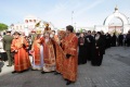 Во время церемонии освящения храма во имя Святой Живоначальной Троицы. Вольск.