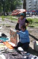 Незаконная торговля в сквере на Большой Горной, Саратов.