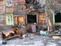 Последствия пожара в двухэтажном жилом бараке. Энгельс.