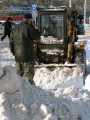 Зима в Саратове. Уборка снега.