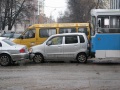 Автомобильная пробка. Улица Чапаева, Саратов.