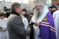 Епископ Саратовский и Вольский Лонгин и депутат Саратовской облдумы Сергей Курихин. 