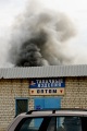 Пожар в складском помещении  оптового рынка. Сокурский тракт, Саратов.