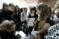 На кастинге среди одаренных детей в театральный колледж "Московский театр под руководством Олега Табакова". 