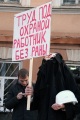 Акция в поддержку безопасных условий труда. Улица Радищева, Саратов.