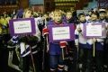 На церемонии награждения участников чемпионата по хоккею на кубок Владислава Третьяка. Саратов.