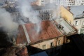 Пожар в здании гостиницы "Европа". Саратов.