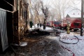 Пожар на Посадского, в квартале между Вольской и Симбирской. Саратов.