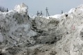 Незаконная свалка мусора и снега. Район Займища, Саратов.