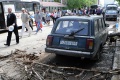 На автомобиль упала часть дерева. Киселева, Саратов.