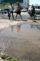 Авария на водоводе. Улица Соколовая, Саратов.