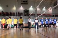 Товарищеский волейбольный матч между сборными правительства Саратовской области и представителей СМИ.