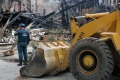 По улице Яблочкова произошел пожар. В результате практически полностью сгорел дом N 5. Саратов.
