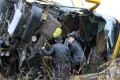 Автобус "Неоплан" врезался  в "МАЗ". Объездная дорога, Саратов. Погибли водитель грузовика и один из пассажиров автобуса; ранения получили 13 человек.