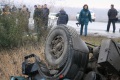Автобус "Неоплан" врезался  в "МАЗ". Объездная дорога, Саратов. Погибли водитель грузовика и один из пассажиров автобуса; ранения получили 13 человек.