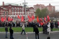 Праздник весны и труда: демонстранты (КРПФ) прошли по проспекту Кирова до оперного театра. Саратов.
